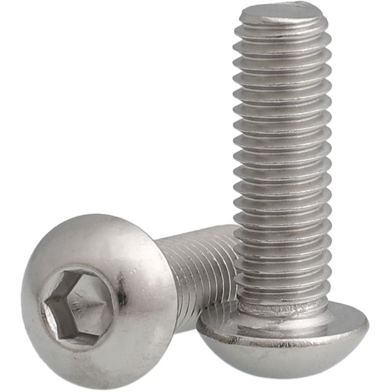 M2 M2.5*x3x4x5x6x8x10x20mm 不锈钢304圆头内六角螺栓盘头机螺丝 - 图2