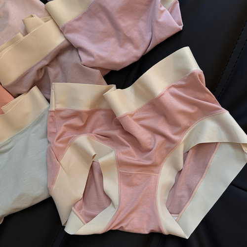 【中腰版】蜜桃共和柔软透气60支莫代尔女舒适无痕不卷边布丁内裤 - 图3