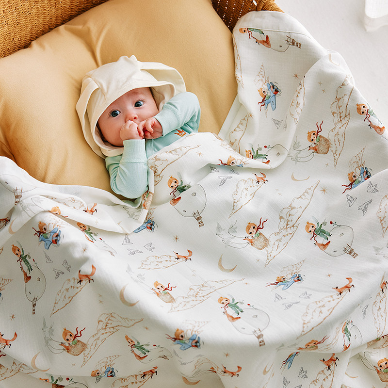 Oak Family婴儿竹棉纱布盖毯宝宝四季小薄被新生儿专用空调被毯子,淘宝优惠券,粉丝福利购,淘宝优惠卷
