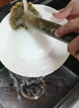 全能厨房神器-创意悬挂竹刷高效清洁多面碗锅杯老式刷锅刷子杯刷