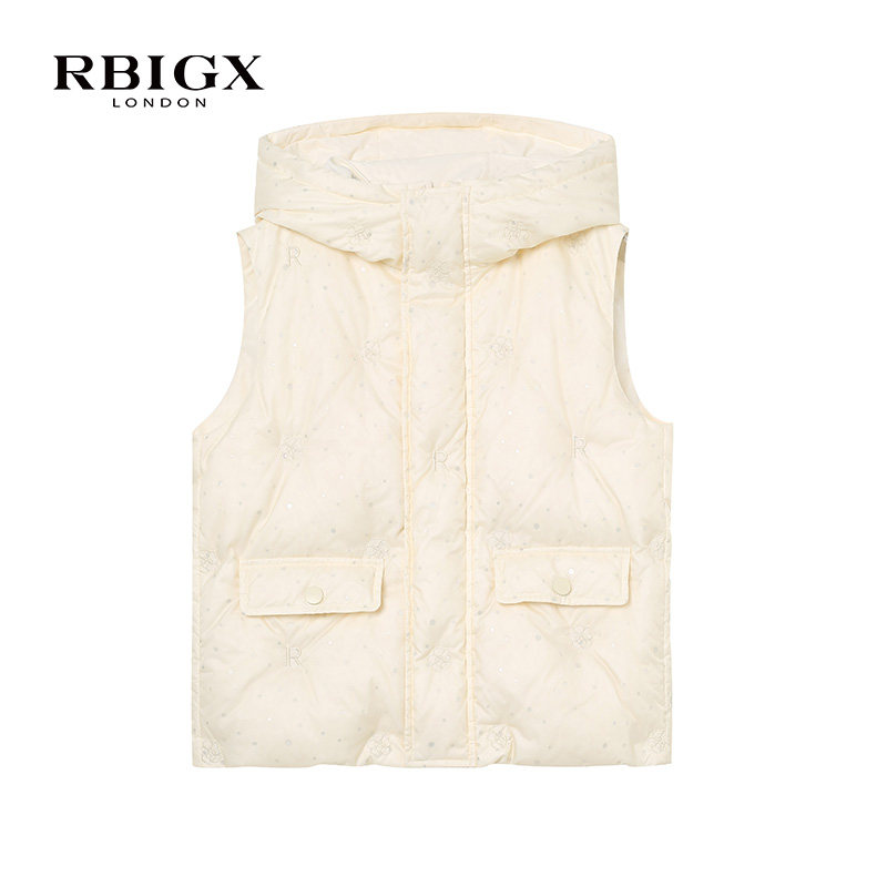 RBIGX瑞比克童装冬季新款洋气直充连帽羽绒服羽绒马甲,淘宝优惠券,粉丝福利购,淘宝优惠卷
