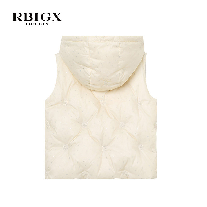RBIGX瑞比克童装冬季新款洋气直充连帽羽绒服羽绒马甲,淘宝优惠券,粉丝福利购,淘宝优惠卷