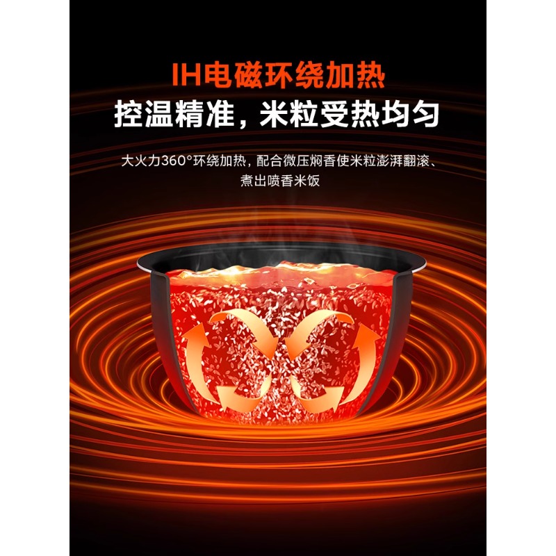 米家IH电饭煲3L4L 3人家用小型微压智能电饭锅多功能大容量3升4升 - 图1