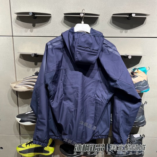 正品阿迪达斯外套男连帽加绒保暖防风运动休闲夹克 KA1306 KG5179