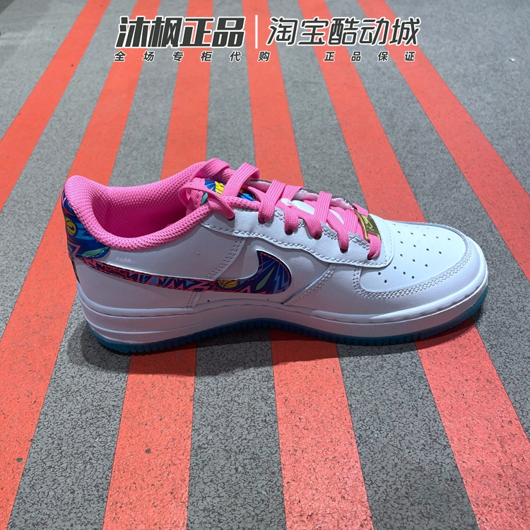 正品耐克女鞋Air Force 1 LowAF1空军一号休闲运动板鞋DZ4883-100 - 图0