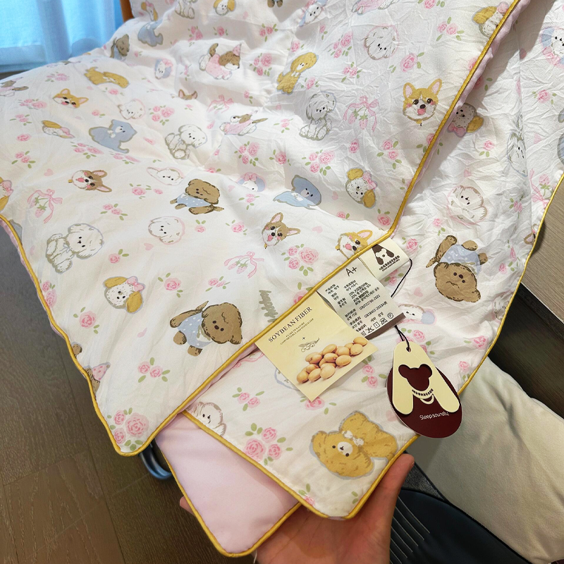 午睡盖被沙发毯子单双人空调被可爱儿童可机洗2025新款a类母婴级 - 图1
