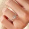 Tinggu simulated wedding diamond ring couple proposal props