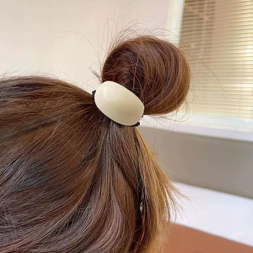 短发半扎发饰头绳头发扎不起来过渡期神发量少器女亚克力新款皮筋 - 图2