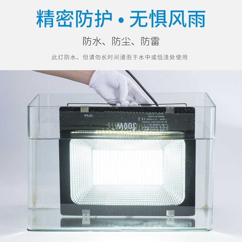 得焺LED投光灯投射灯户外灯防水泛光灯50w100w庭院灯室外灯广C告 - 图1