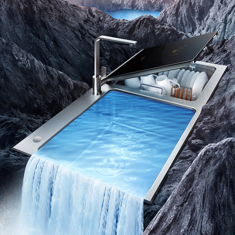 方太洗碗机ct03b全自动家用水槽 方太洗碗机洗碗机