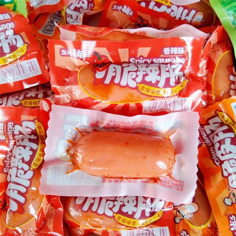 盐津铺子脆皮肠香辣肠玉米烤香肠热狗火腿肠解馋零食休闲食品小吃 - 图1