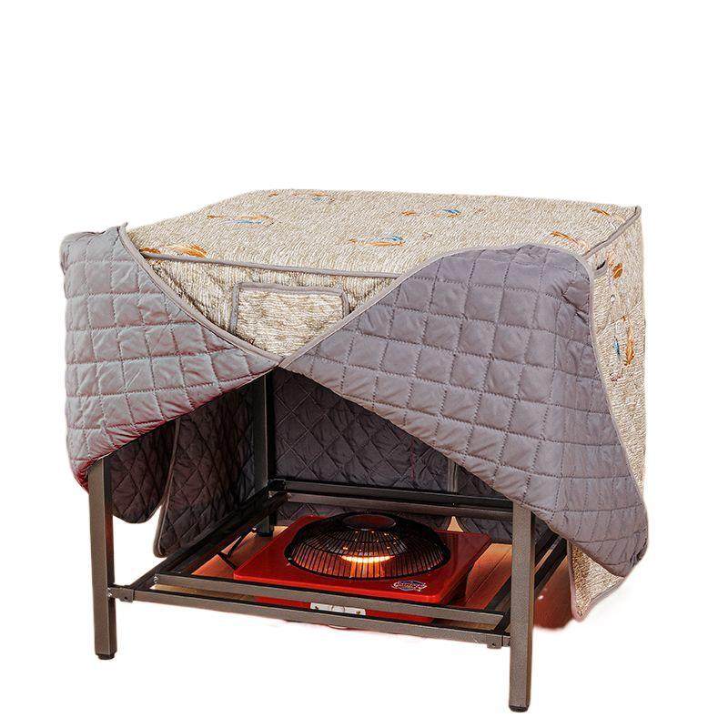 折叠烤火桌架子家用取暖桌正方形镀锌钢四方餐桌写作业吃饭多功能,淘宝优惠券,粉丝福利购,淘宝优惠卷