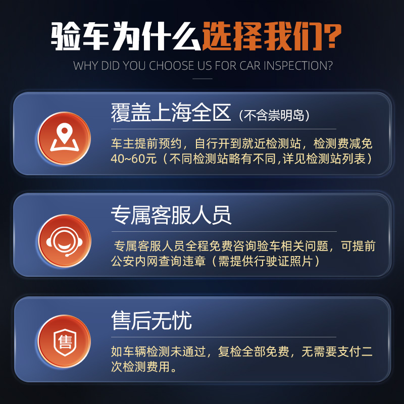 上海车辆年检年审代办验车外牌验车审车，就近验车检测费85折优惠 - 图0