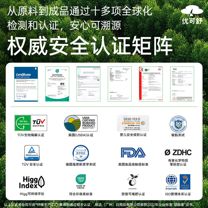 【专享】优可舒家庭悬挂式洗脸巾一次性干湿两用加厚加大