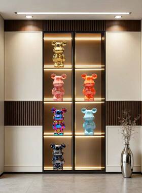 客厅酒柜摆件暴力熊轻奢高档鞋柜装饰品办公室桌面电视餐边柜摆件