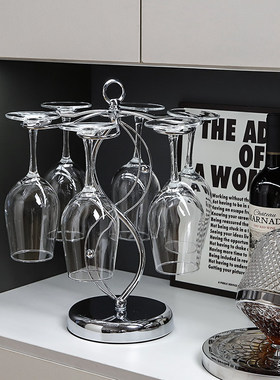 轻奢高档红酒杯杯架摆件现代家居饰品餐厅高脚杯醒酒器酒柜装饰品