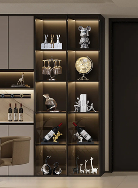 轻奢酒柜摆件组合高级感小众高档套装家居客厅电视柜软装饰品