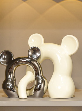 简约现代抽象艺术花瓶摆件玄关酒柜创意装饰品软装摆台送朋友礼物