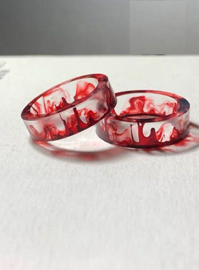 简约树脂戒指男小众设计女高级感