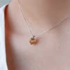 Light luxury set natural crystal ring silver crystal necklace