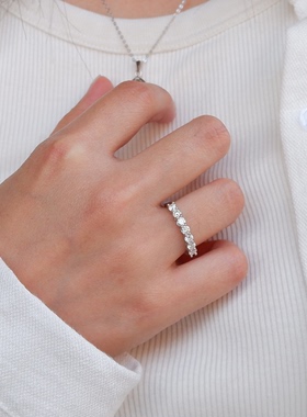 戒指女2026新款莫桑钻戒指925银