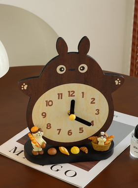 法式中古风桌面时钟摆件摆台式钟表摆放式客厅电视柜座钟装饰摆件