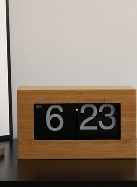 创意办公室桌面时钟日历摆件小众高级感客厅电视柜家居房间装饰品