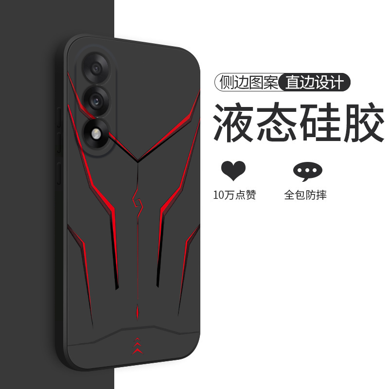 适用一加Ace5至尊版手机壳新款1+Ace5竞速版液态硅胶软壳oneplus镜头全包防摔保护套男士潮个性创意卡通机甲 - 图0