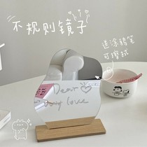 Net Red Irregular Mirrors Ins wind Alien Cosmetic Mirror Woman Photo Dorm Room Desktop Retro Desktop Mirror Cosmetic Mirror