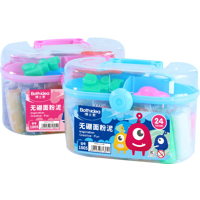 博士爱24色无硼小麦粉儿童橡皮泥彩泥安全diy黏土食品级玩具,淘宝优惠券,粉丝福利购,淘宝优惠卷