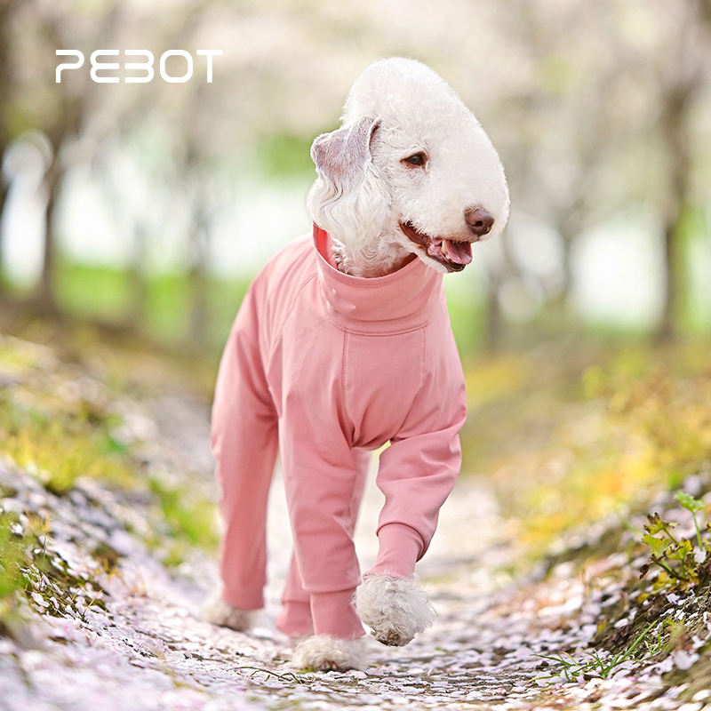 PEBOT宠物防护服捣蛋鬼防水防脏防晒四脚全包狗狗凉凉衣服皮肤衣