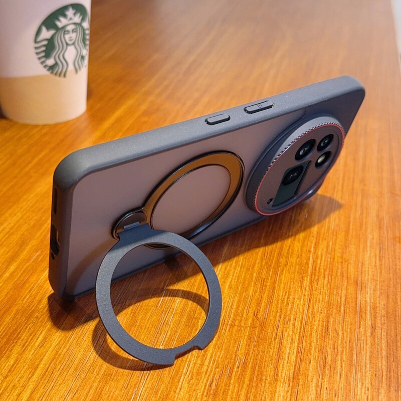 适用于NothingPhone3APro徕手机壳卡系列保护套Nothing Phone 3A Pro保护套简约奢华红圈镜头磁吸款 - 图3