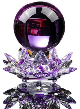 紫色普轻奢水球小号摆件适合送男女友老师的生日纪念礼物