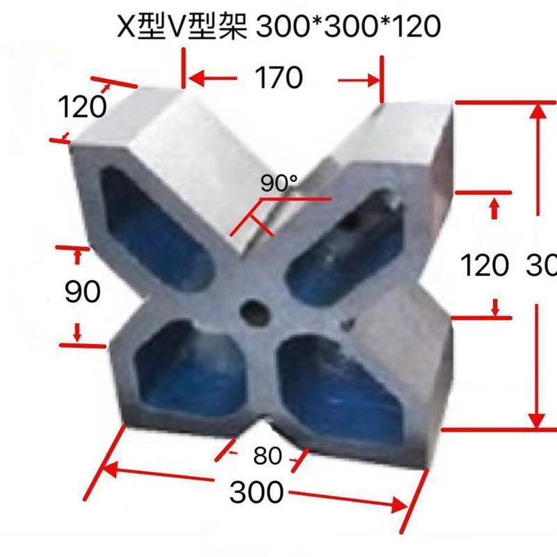 精密铸铁v型架90度钳工划线v型铁轴类检测v型块夹具校正v形铁块 - 图0