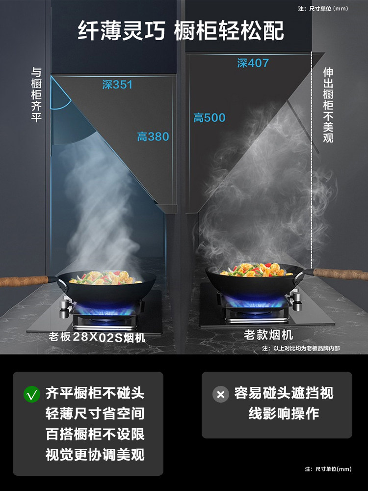 【新品】老板旗舰店28x02s抽油烟机 老板厨电油烟机
