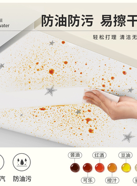 厨房吊柜防油贴纸橱柜子底部防水
