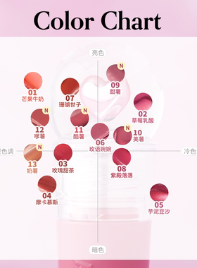 菲丽菲拉棒棒糖唇釉黄皮显白素颜