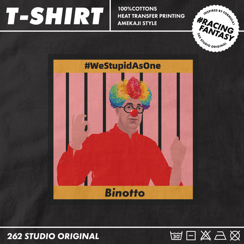 比诺托小丑T恤 法拉利铁佛寺专属 F1赛车原创周边RacingFantasy - 图0