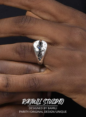 BAMILI做旧嘻哈轻奢学生党开口戒