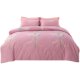 Simple thickened pure cotton brushed four-piece set