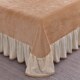 Light luxury milk velvet bed skirt four-piece set