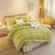 Bedskirt four piece set milk velvet princess style