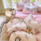 2025 new pure cotton four-piece set, pure cotton bedding, double thickened printed bed sheet, quilt cover, single three-piece set