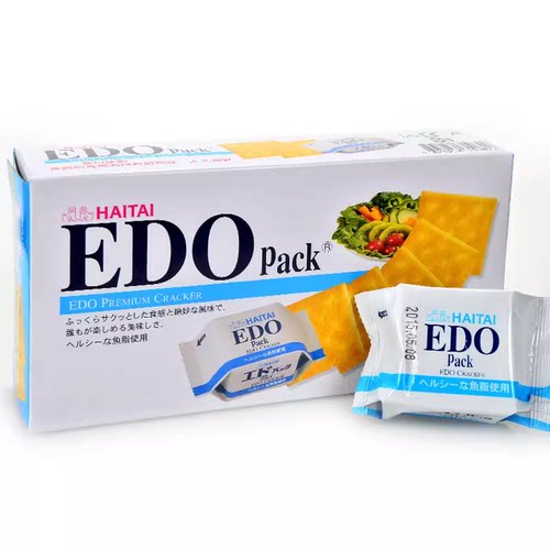 韩国EDOpack原味饼干172g*3盒 海太苏打梳打咸味饼干下午茶零食品 - 图2