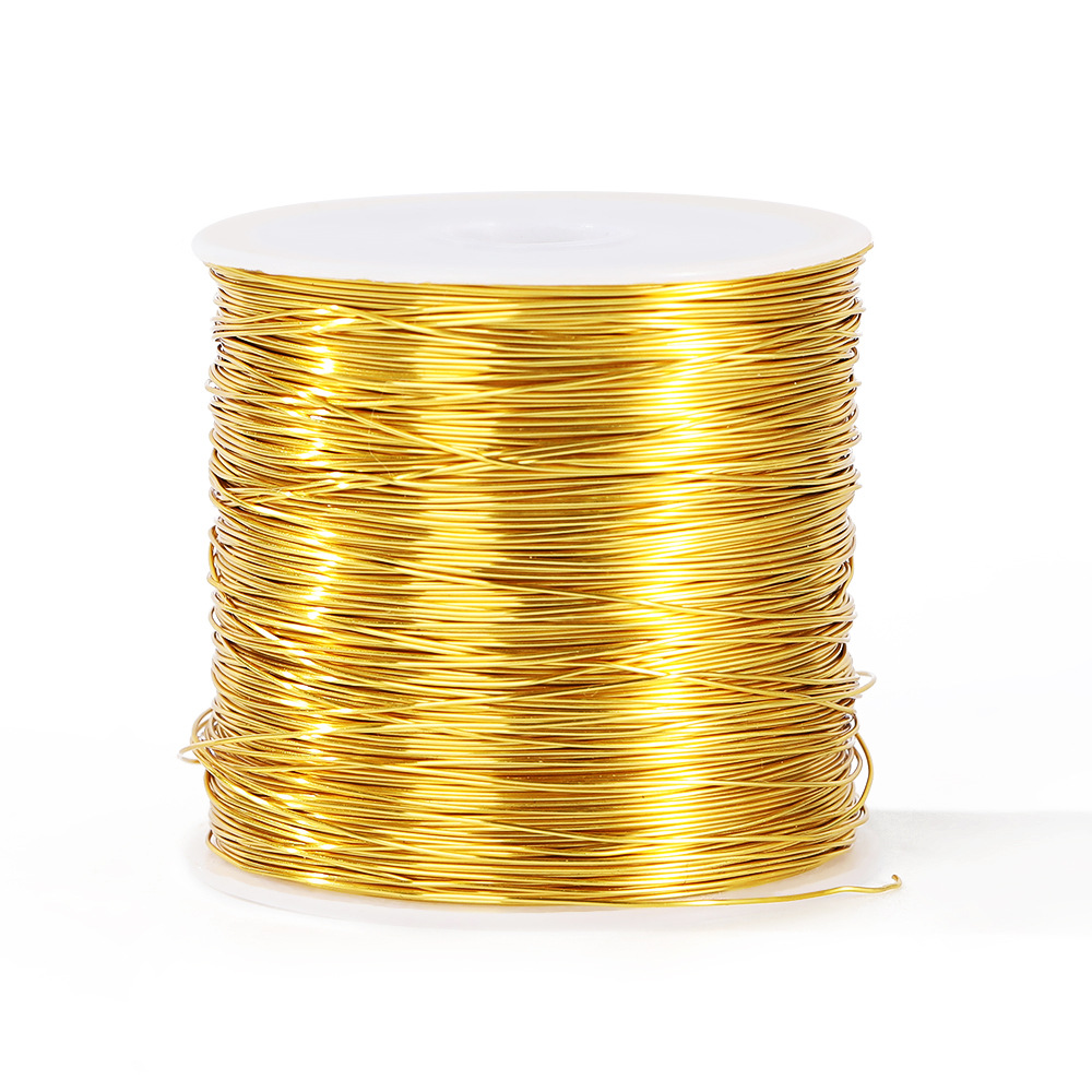 『无戒』铜丝线金银铜线大卷100米diy手工编织材料首饰串珠软铜线 - 图3