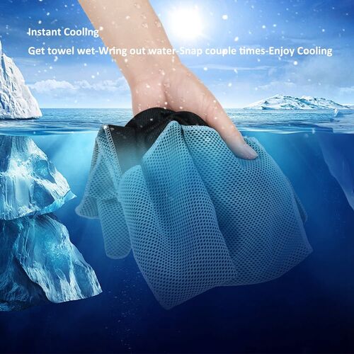 10 Pack Cooling Towel Absorbent Fast Drying Towels 适用于 Sp - 图1