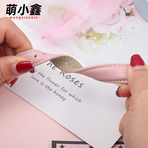 手表带女款真皮适用卡西欧sheen时尚ins风女士皮带手表配件天梭天王罗西尼依波阿玛尼华为手表带男真皮女款女 - 图1