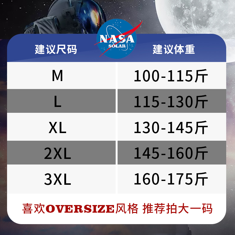 nasa solar联名新款2023年夏季短裤 NASASOLAR休闲裤