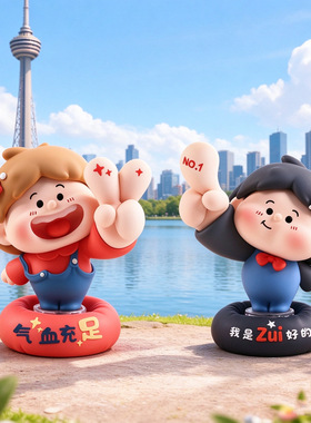 发光人生可爱自由女神盲盒摆件