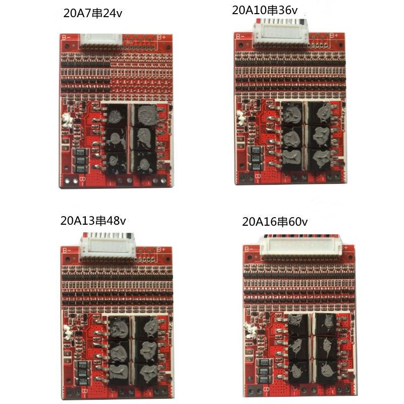 三元锂(3.7v)电动车电池保护板10串36v13串48v14串52v1617串64v - 图1
